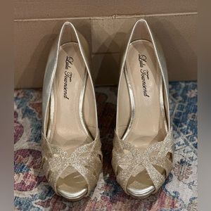 Lulu Townsend Gold Heels